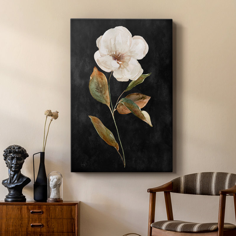 «Botanical on Black Wash I» - galerie sur mesure Cavas