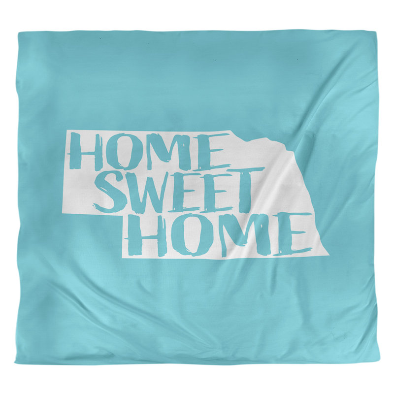 Housse de couette nebraska doux, Housse de couette pour grand lit, Bleu sarcelle, Microfibre