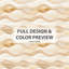 Ensemble de literie à rayures 3 pièces - Ensemble de housse de couette et de coussin Coastal Beige Sahara Sand Dune Lines-124113173