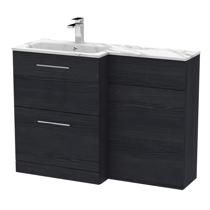 Arno 1105 mm Bathroom Vanity, Charcoal Black