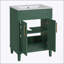 Meuble-lavabo de 24 pouces avec lavabo en céramique intégré, armoire de rangement spacieuse et conception élégante pour les petites et moyennes salles de bain-703030253