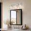 19 In. 3-light Brushed Nickel Bathroom Vanity Light, Led Interior Powder Room Lighting With Clear Globe Shades
