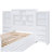 Stearns 14 Drawers Platform Standard Bed with Bookcase Storage Headboard-936368469