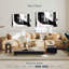 Encre noire abstraite sur toile-102346968