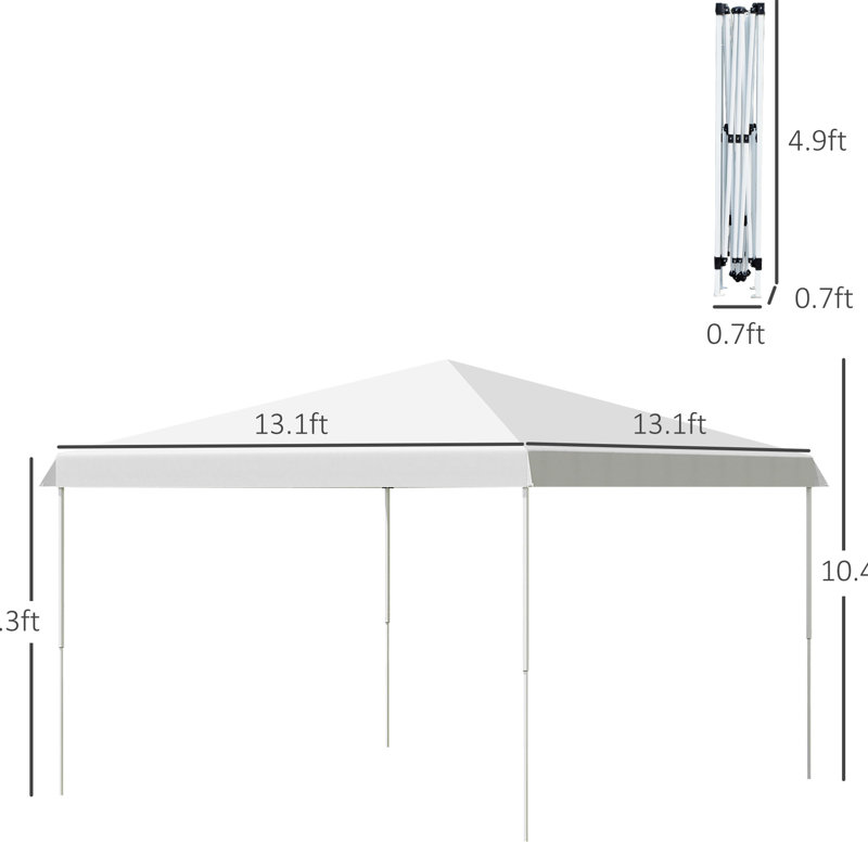 Tente à auvent escamotable 13 'X Instant