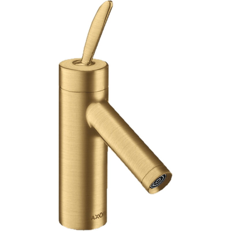 Starck Single Hole Standard Bathroom Faucet, Brushed Gold Optic