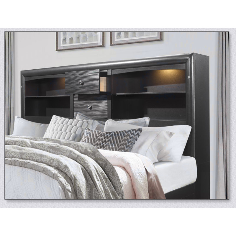 Grey Queen Bed
