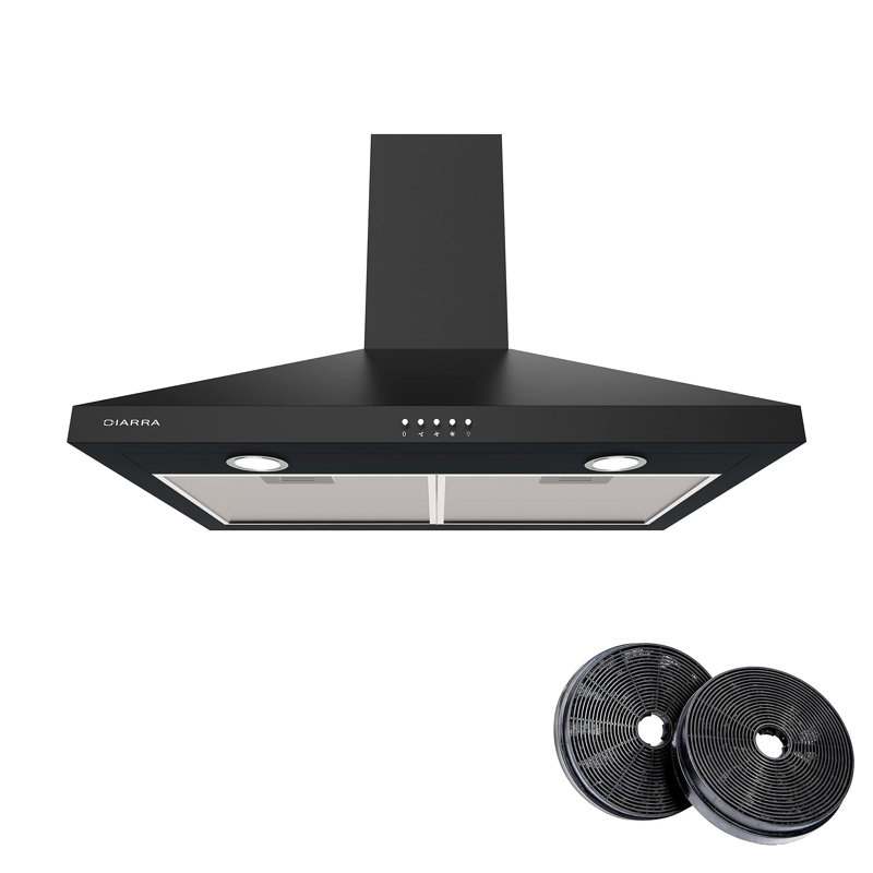 Hotte murale sans conduit (non ventilée) avec lumière incluse Jeremy Cass LLC