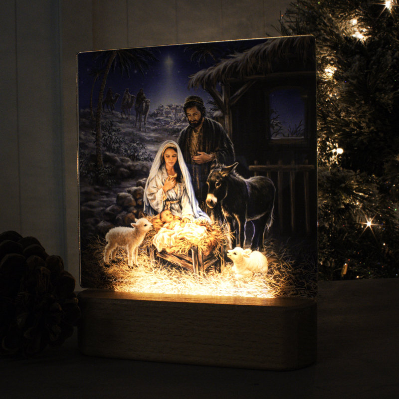 Veilleuse DEL «A Savior is Born»
