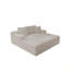 Siège de canapé modulaire 70,8 x 68,9 po, canapé rembourré comprimé pour salon, chambre à coucher, appartement, aucun assemblage requis, combinaison libre de 2 pièces, tissu en velours côtelé moelleux-311416391