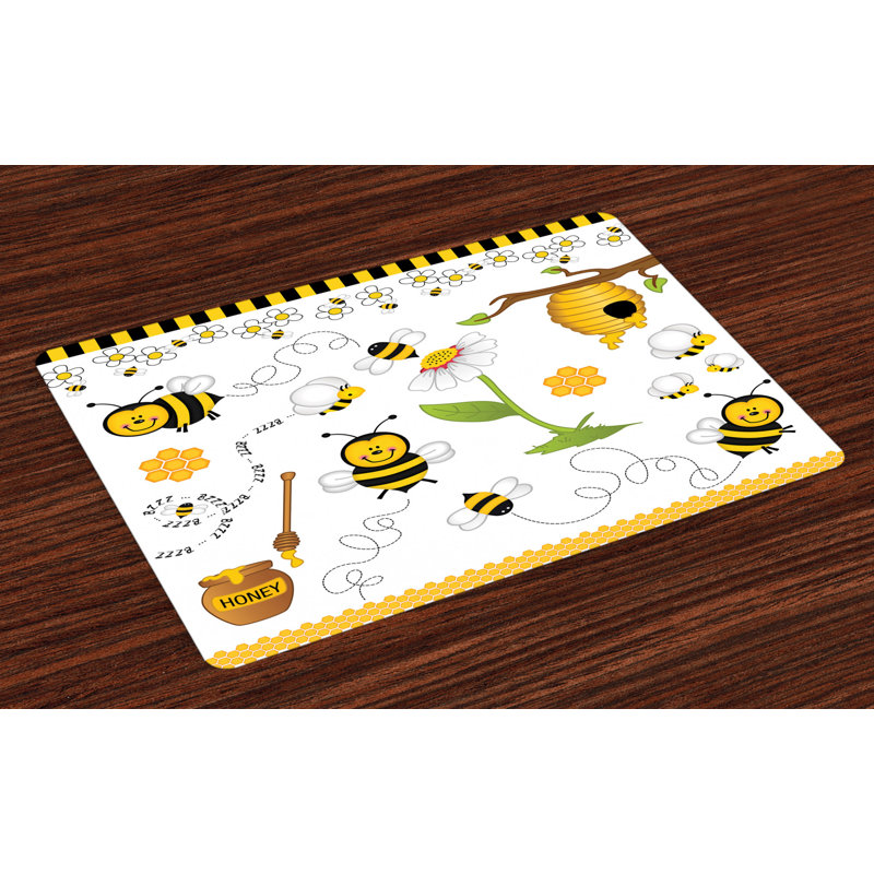 Odessa Flower Bees Daisies Chamomile Placemat