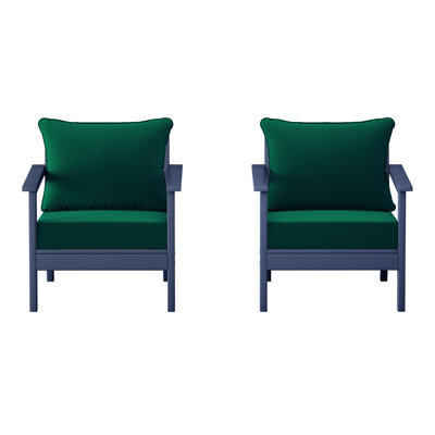 Deep Seating Chair With Cushions (Set Of 2)