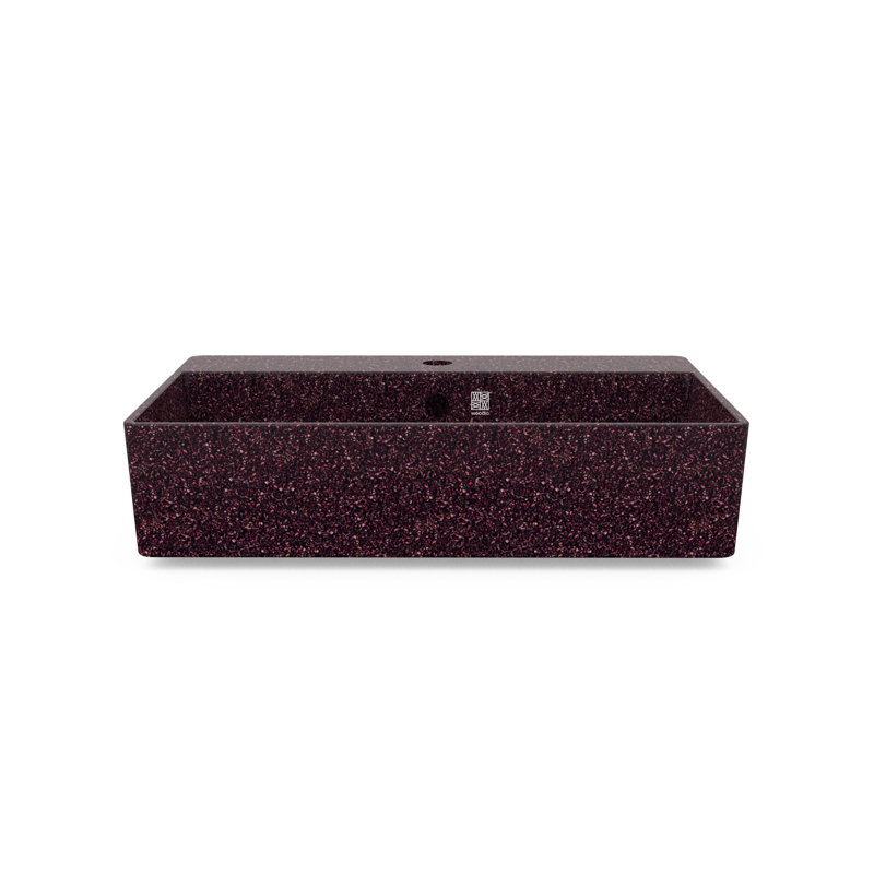 Cube60 23.62'' L Bathroom Sink, Berry