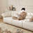 Crystal-cream 100% Polyester Modular Sofa cushion couch