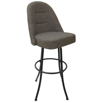 Houde Swivel Metal Counter Bar Stool 26" M-235 - Basin Beige - Coffee