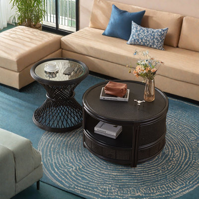 Table basse de style rétro américain
