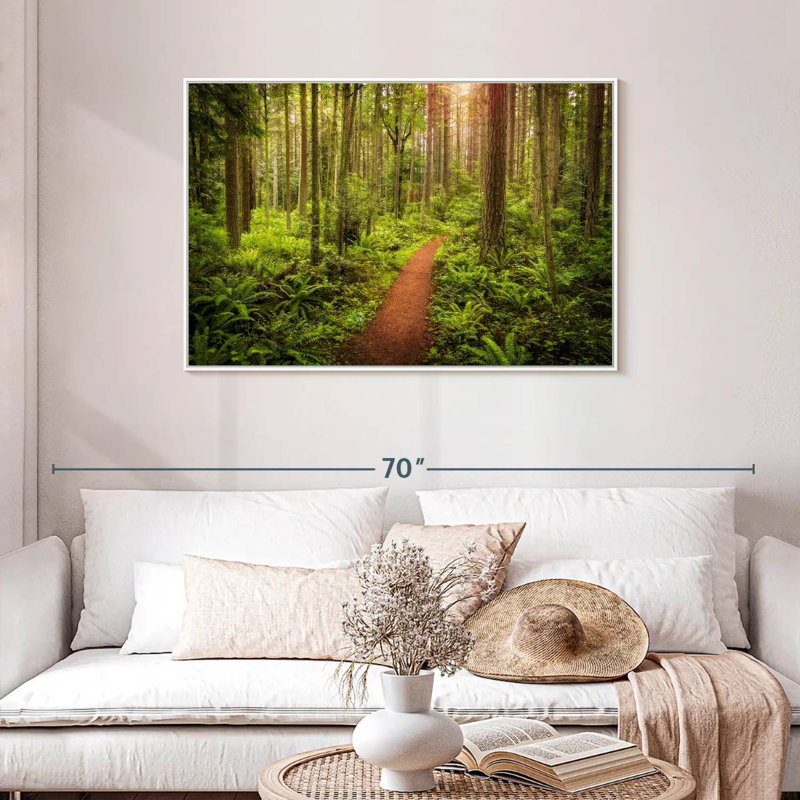 Washington Rainforest, Cadre flottant blanc, 43 po x 29 po