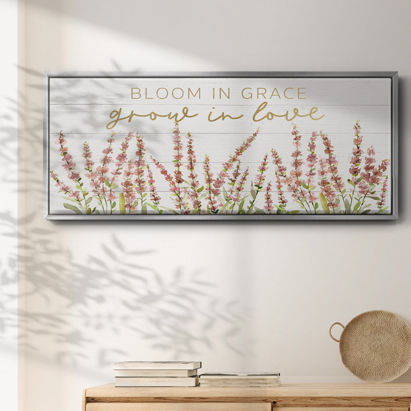 Grow in Love - Toile encadrée, H 20 po x l 50 po