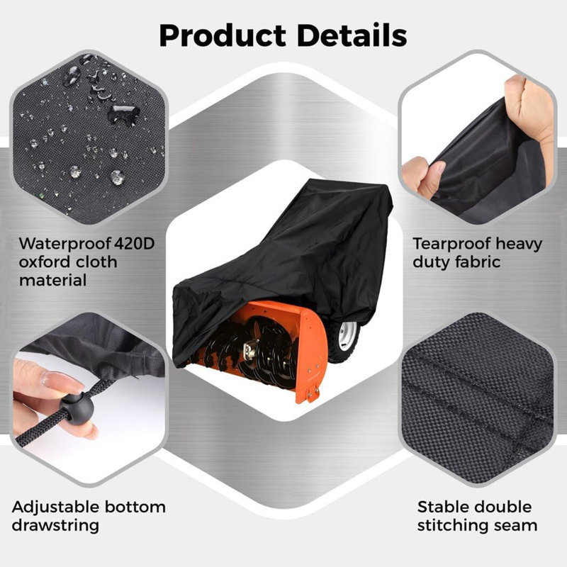 Housse imperméable pour souffleuse à neige