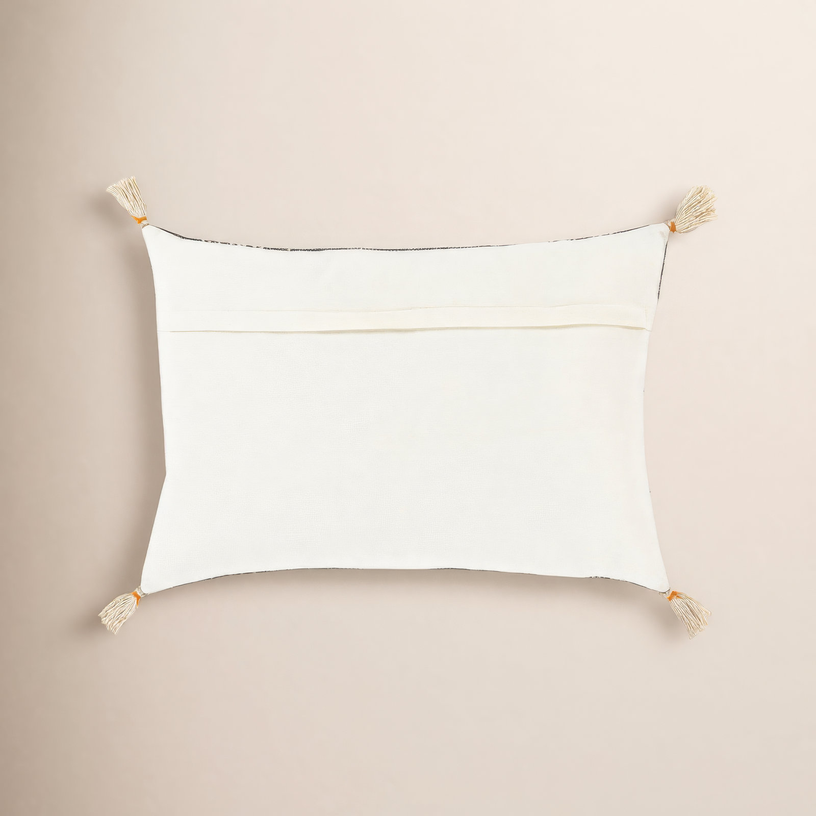 Gordon Embroidered Cotton Lumbar Throw Pillow, No Fill