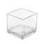 Vase de table carrée en verre cube Moneta