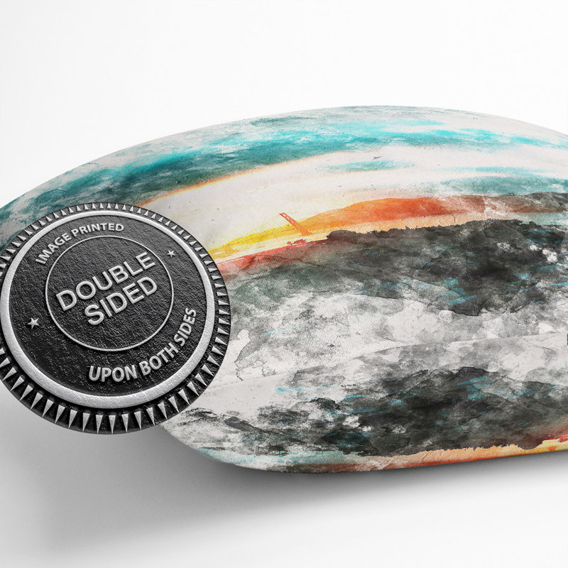 San Francisco Skyline Cushion with Filling, 40cm H x 40cm W x 15cm D