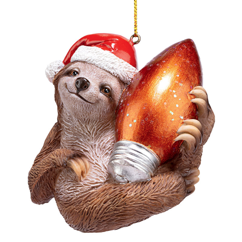 Ornement de Noël paresseux du père Noël, 1