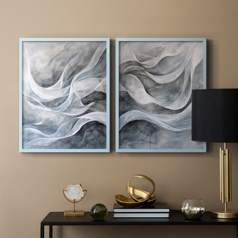 ABSTRACT Series CDLX III - Reproduction encadrée de qualité supérieure - prête à être accrochée - aucun clou requis - aucun clou requis