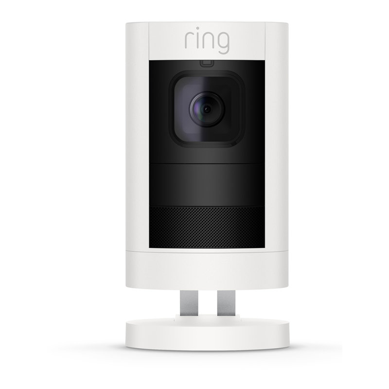 Stick Up Cam Video Enabled Dusk to Dawn Battery Operated Outdoor Security with Motion Sensor, White