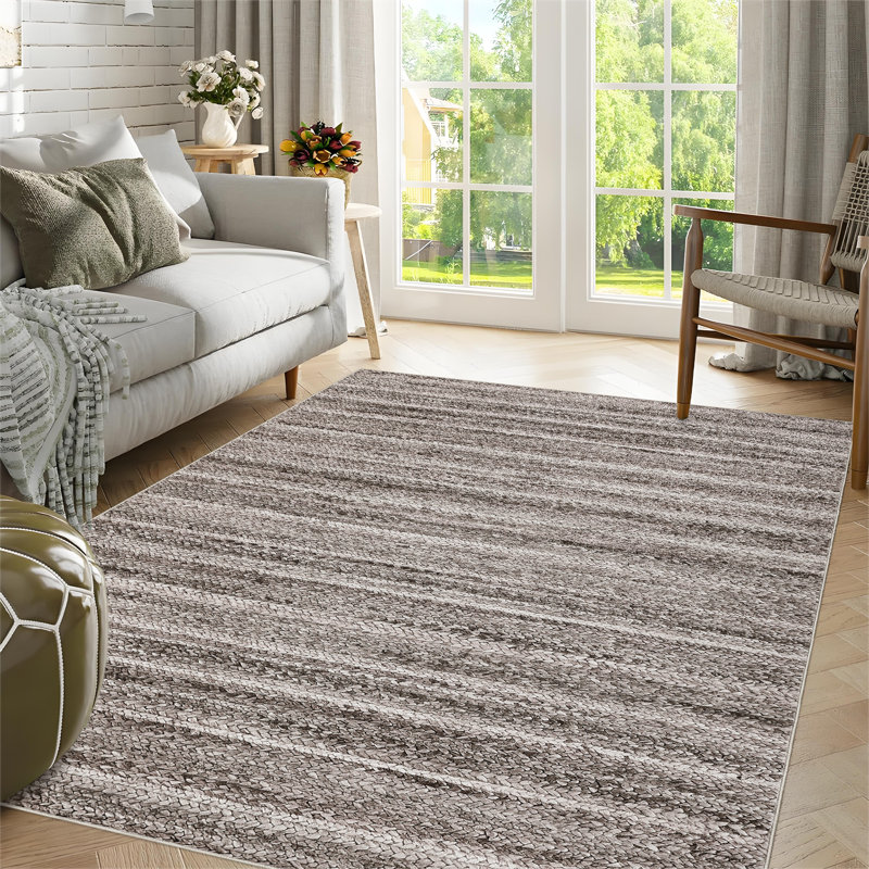 Très grand tapis de salon 10 po x 13 po Tapis de sol ombré lavable à tapis imprimé, Rectangle 10 pi x 13 pi