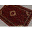 Tapis traditionnel rouge en laine noué à la main 3 pi 6 po x 5 pi 3 po Abadeh