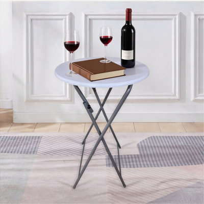 Ensemble de 2 tables de bar pliantes