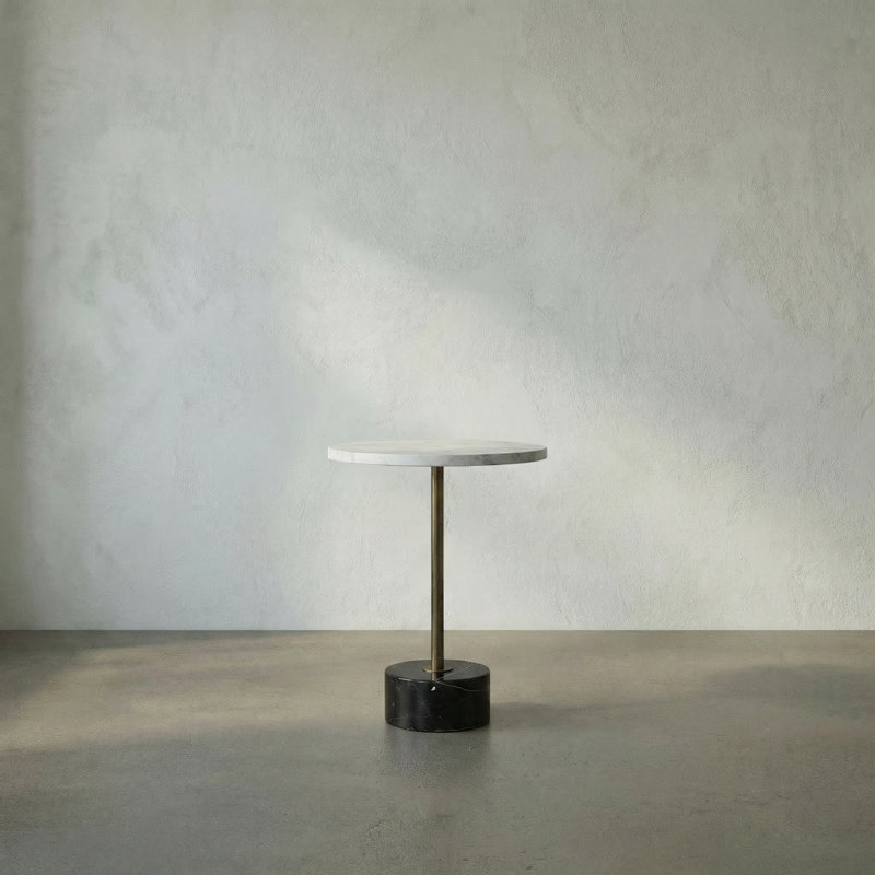 Santosha Marble Top End Table