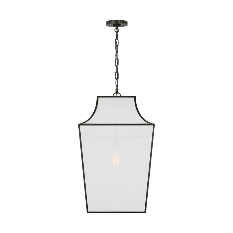 Arnio - Light Aged Iron Lantern Pendant, 28" H x 16" W x 16" D