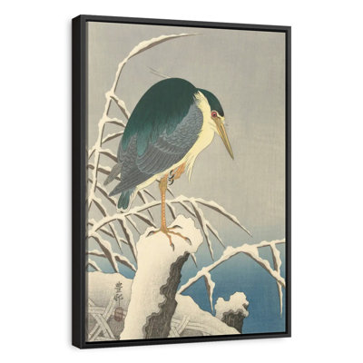 Héron dans la neige
