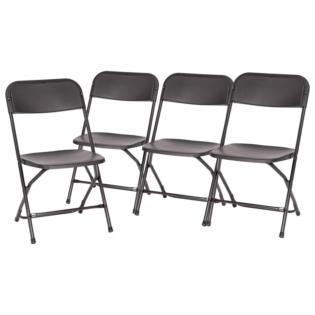 Armando Indoor/Outdoor Plastic Folding Event Chairs (Set of 4) by Flash Furniture (Set of 4) Freeport Park® 