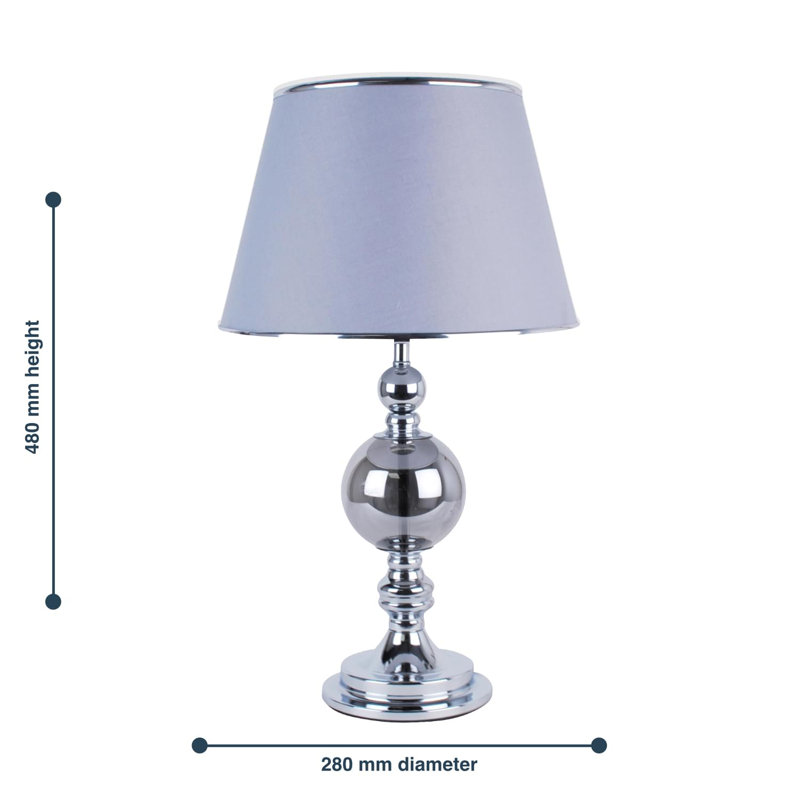 Kanli Metal Table Lamp, Grey