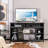 Ebern Designs 58'' Tv Stand Entertainment Console Centre W/ Adjustable Open Shelves Up To 65''