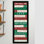 Rehaussez votre décor avec l'art mural: cadre noir. Chef-d'œuvre multicolore en bois et en papier, 39 po x 15 po x 1 po, 7 lb.