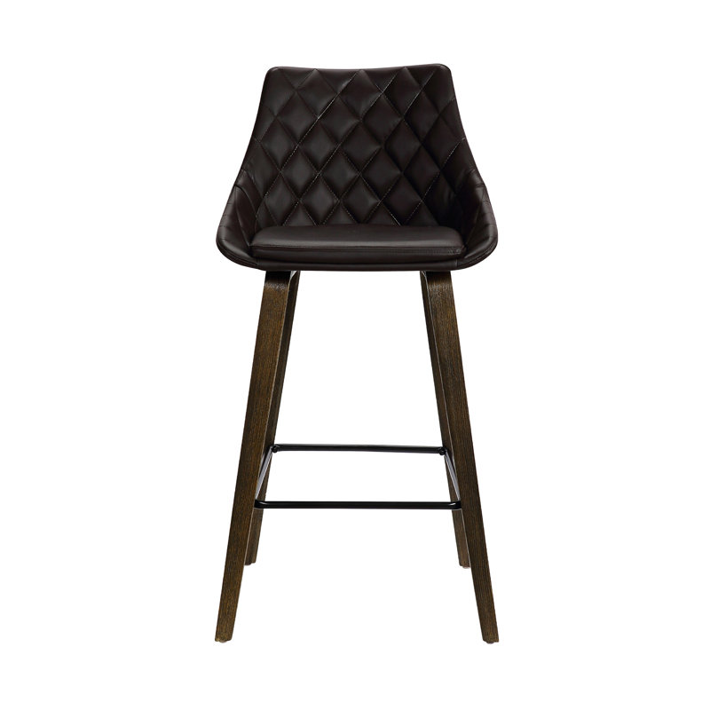 Chaise de bar 26 po en fer brun