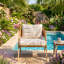 Ensemble de chaises de patio en rotin avec coussins l 27 po x P 39,5 po x H 16,5 po Christopher Knight Home