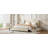 Upholstered Platform Bed With Wingback Headboard, One Trundle And 2 Drawers, No Box Spring Needed, Linen Fabric, Size,-330077852