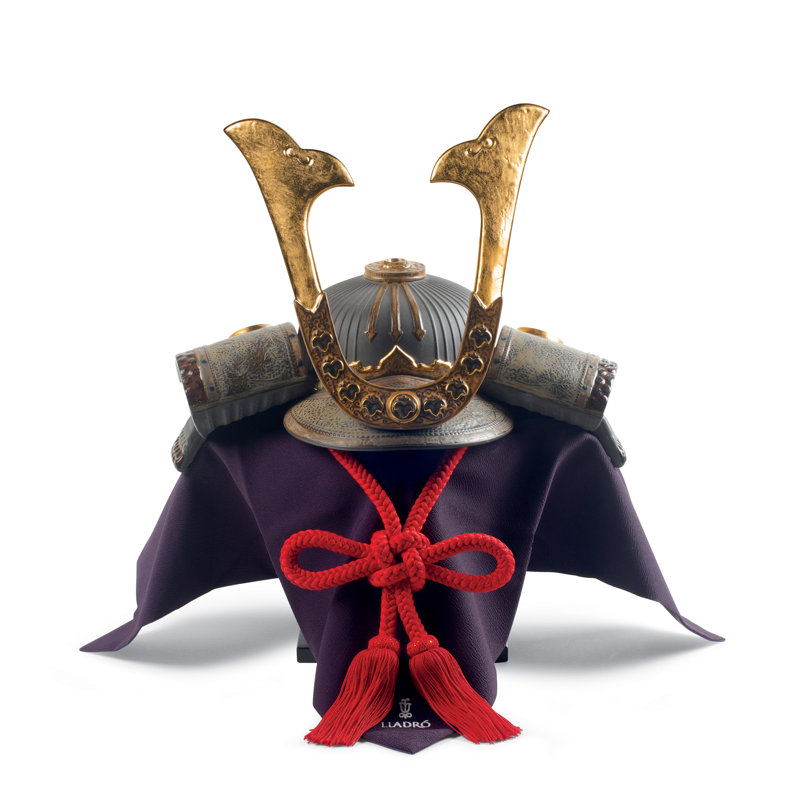 Sculpture de casque Samurai
