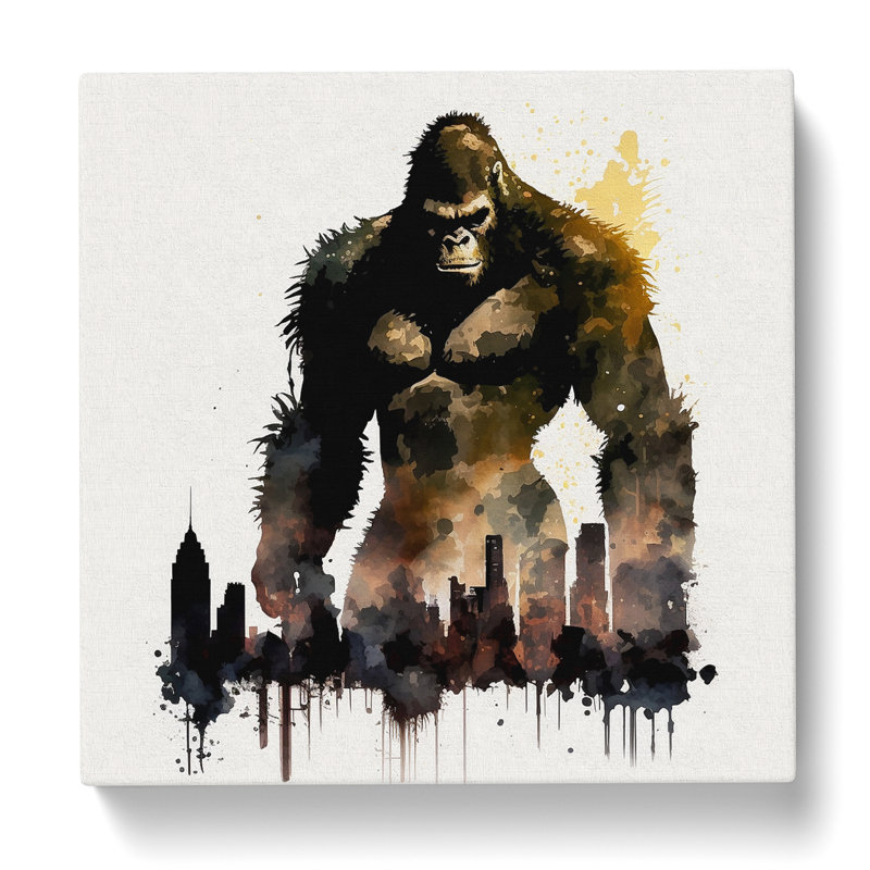 King Kong Watercolour No.1 - No Frame Print