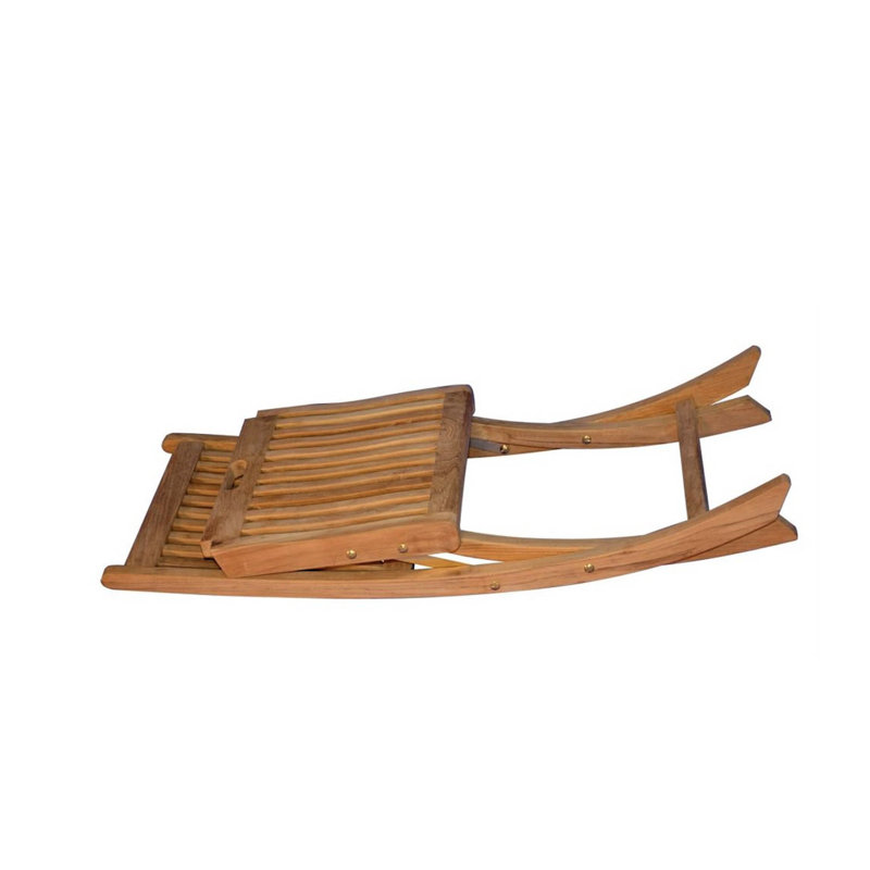 Chaise d'appoint pliante en bois de teck massif Pedasa