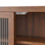 Vintage 4 Door Storage Cabinet, Carved Scatter Pattern Dining Sideboard with Adjustable Shelves-1904986697