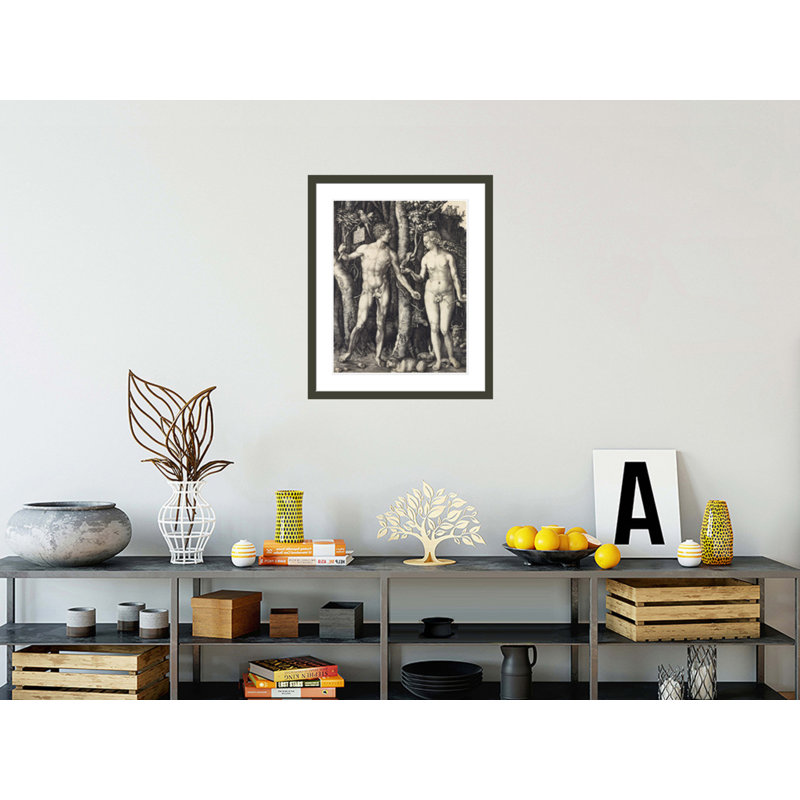 «The Fall of Man (Adam and Eve)» par Albrecht Dürer, impression giclée encadrée, H 28,55 po x l 23,5 po
