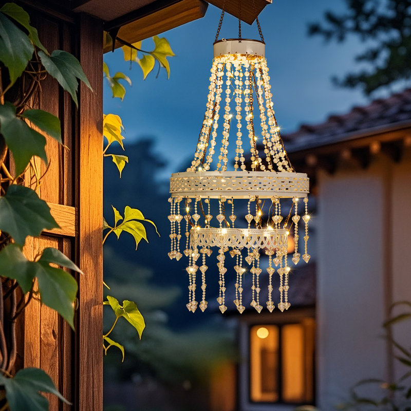 Lustre en cristal 32 po, Gold