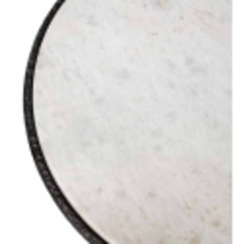 Dakor Marble End Table, 22" H x 24" W x 24" D