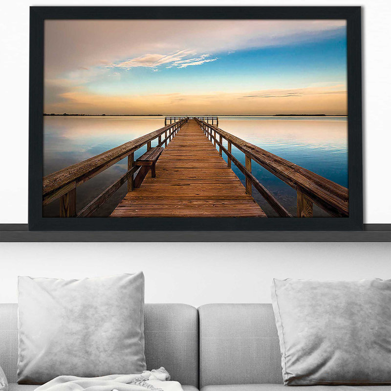 Terre Ceia Bay par Danita Delimont - photographie, H 27,5 po x l 39,5 po x P 0,75 po, Cadre espresso